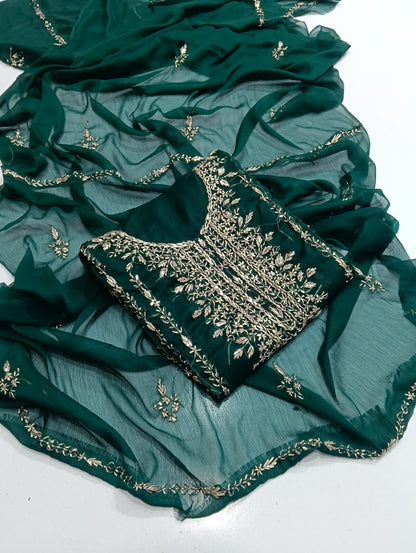 Handmade Seep Gota Work Shirt & Dupatta - 2Pc