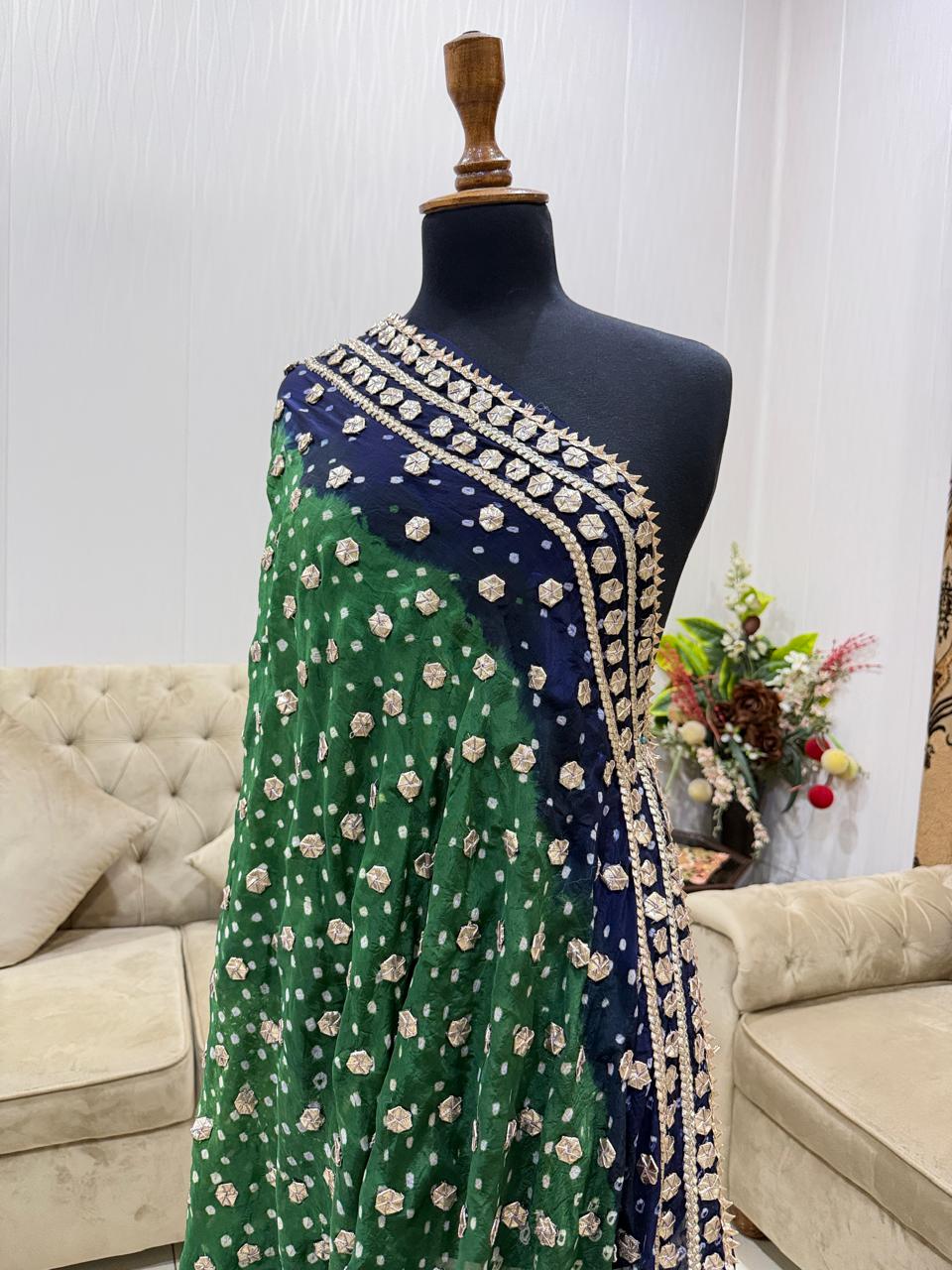 Green & Navy Blue