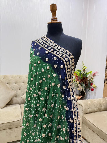 Green & Navy Blue