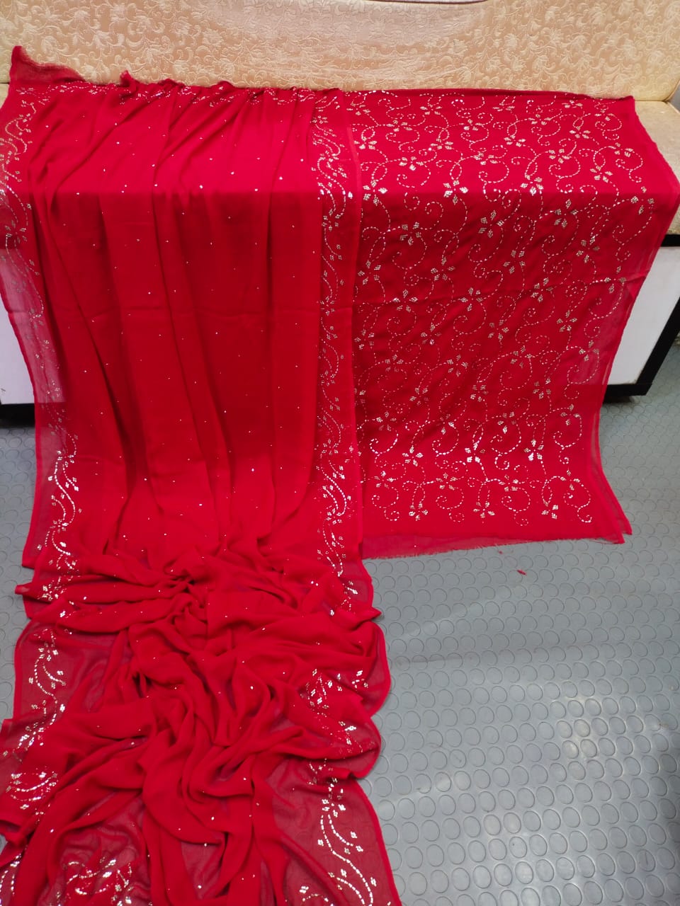 Heavy Mukkesh Work Suit - Crimson