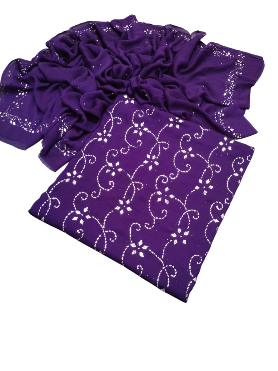 Heavy Mukkesh Work Suit - Deep Purple