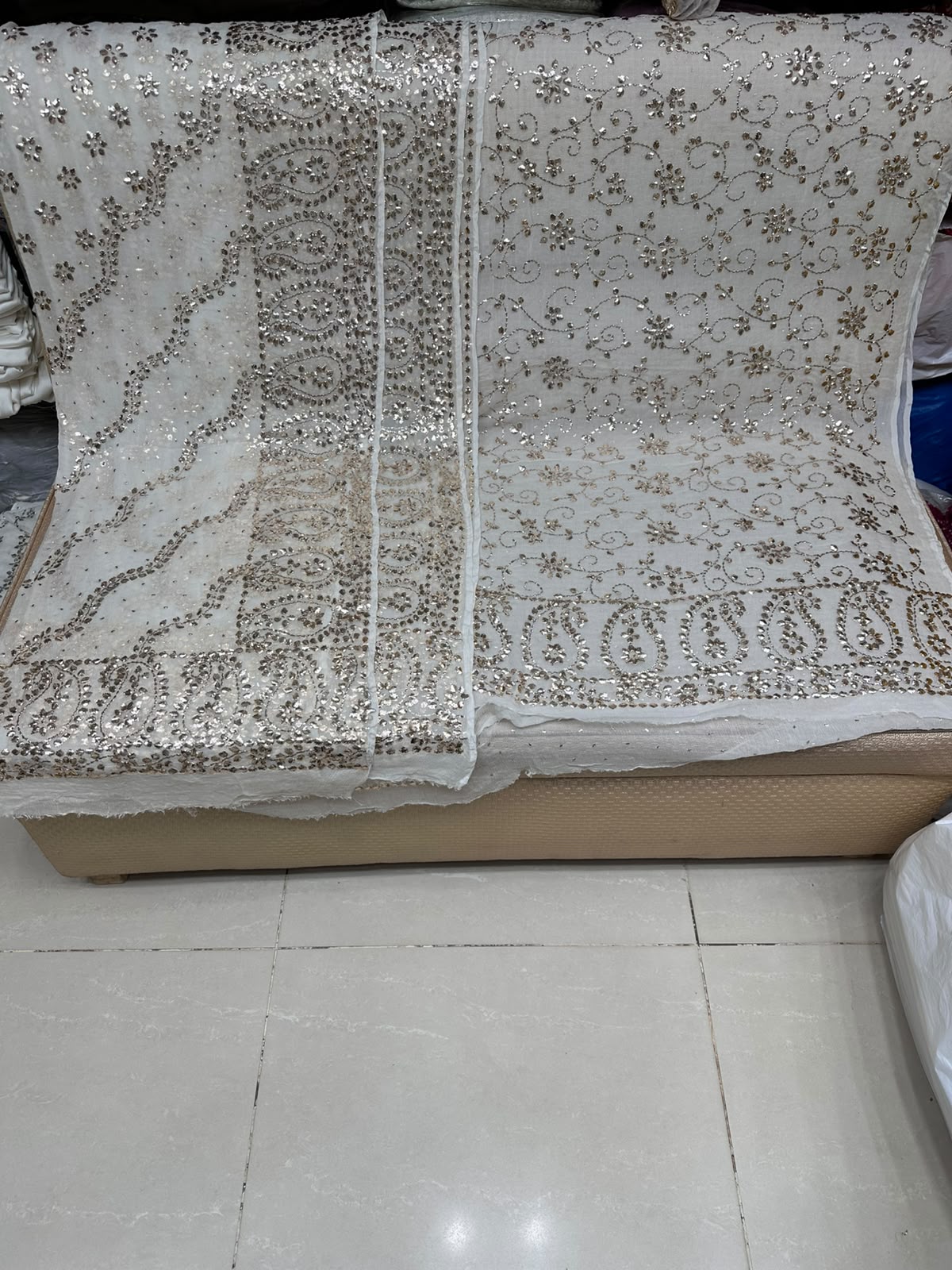 Handmade Kamdani Traditional Pure Chiffon Suit - Design 2